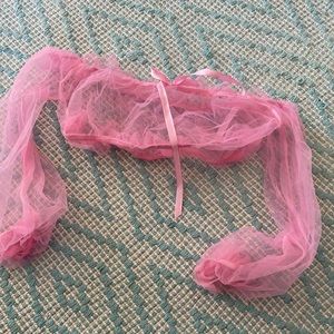 Shein sheer pink top